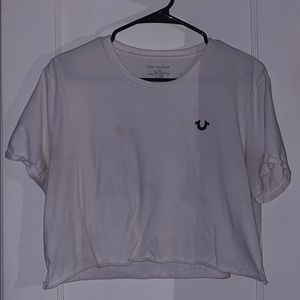 true religion cropped tee